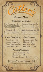 funkzone patio cocktail menu