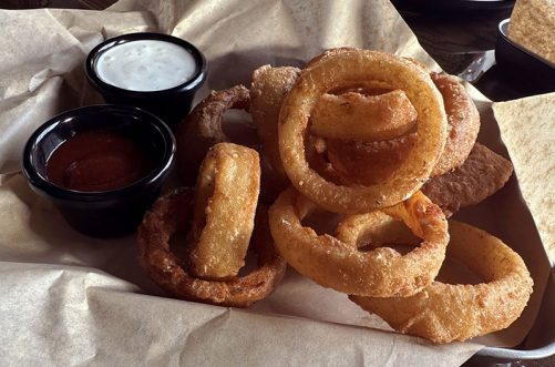 Onion-Rings onion rings at Cutler's Public house in Santa Barbara, CA