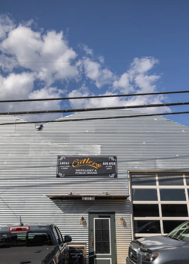 The exterior of Cutler’s Distillery and Public House by Ingrid Bostrom